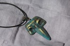 Ceramic Venetian Mask Pendant: Handmade Art