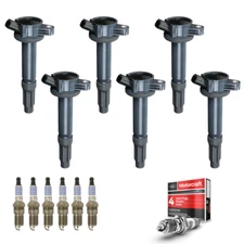 6x Ignition Coil & 6x Motorcraft Platinum Spark Plug For Ford Fusion 3.0L UF486