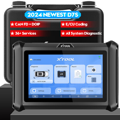 2024 XTOOL D7S Auto OBD2 Full System Scanner Bidirectional Scan Tool E/CU Coding