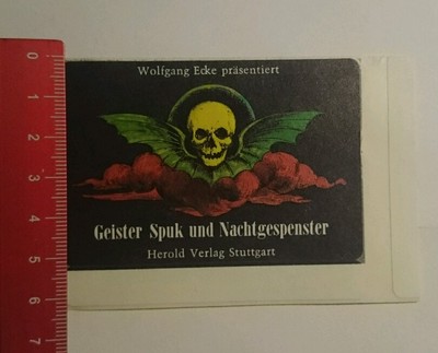 Sticker/Decal: Herold Verlag Stuttgart Ghost Haunted (150716126)