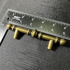 NEW Amerock Vintage Cabinet Handle Drawer Pull Burnished Solid Brass 5 1/8 742-1