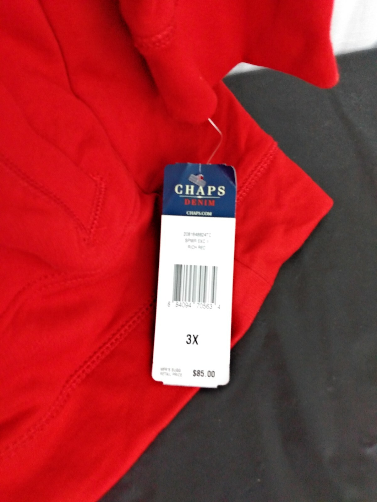 Chaps Denim Women's Rich Red Cotton Top Jacket - Size 3X SPWR EXC II image 3