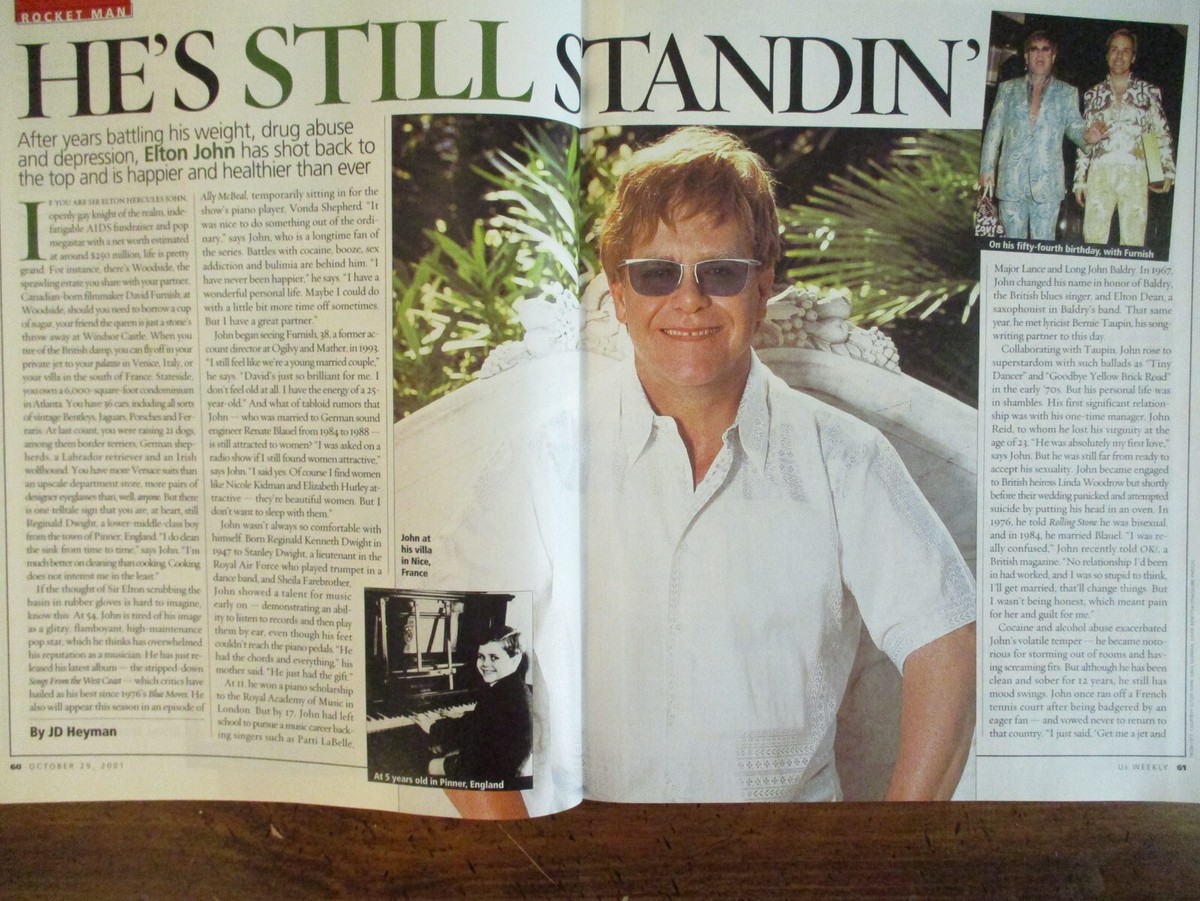 Oc-2001 US Mag(ELTON JOHNCAROLINE KENNEDYMAVIS LENOKATE  BECKINSALESMALLVILLE | eBay