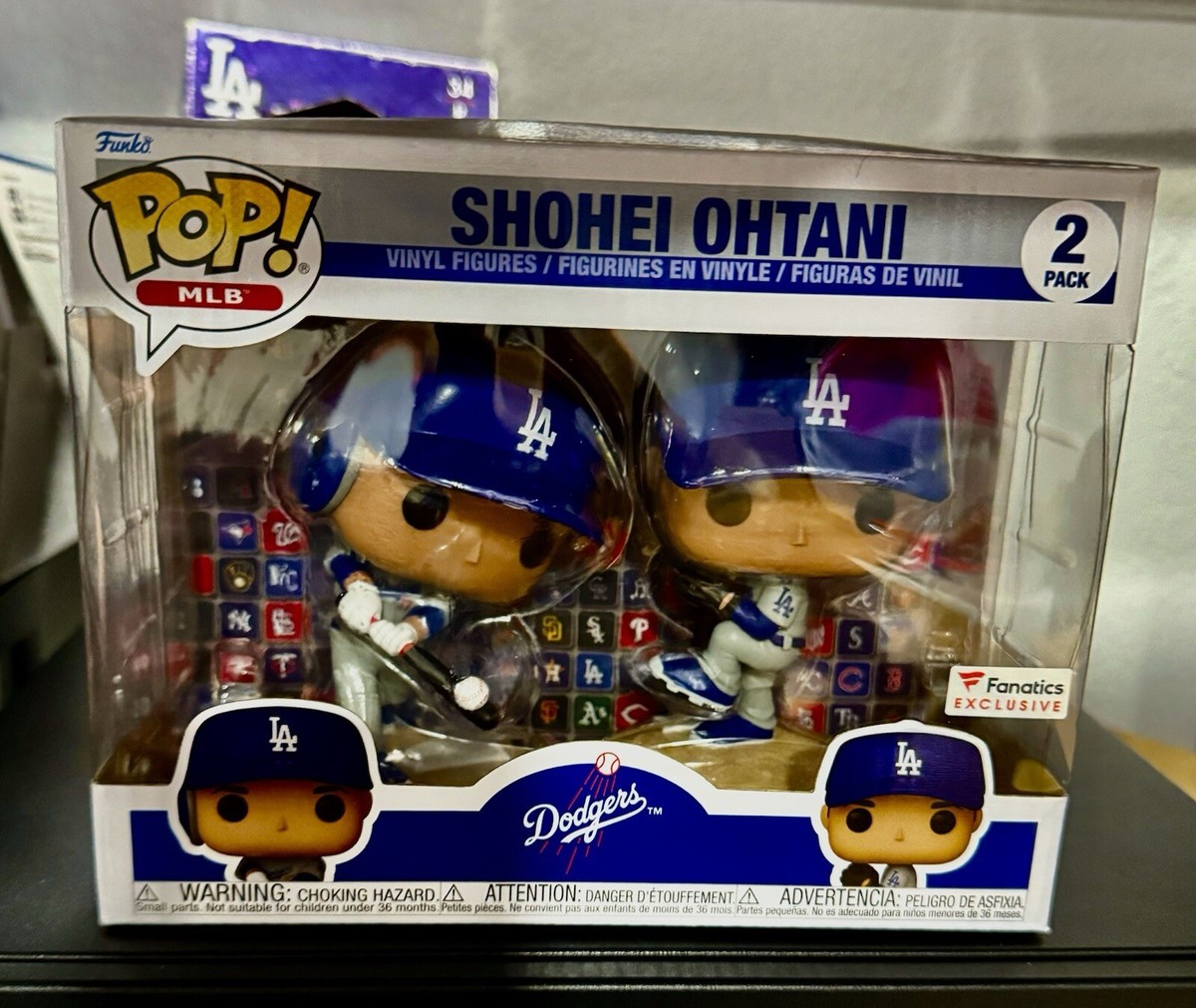 Funko POP MLB SHOHEI OHTANI 2-Pack Fanatics Exclusive LA Funko POP MLB SHOHEI OHTANI 2-Pack Fanatics Exclusive LA