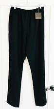 ESKANDAR LIGHT WEIGHT WOOL BLACK TROUSERS PANTS SZ 3 NEW $650.00 TAG BROWN TOO