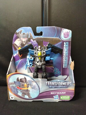 Transformers EarthSpark Skywarp Warrior Class 5 Inch Action Figure, New in Box.