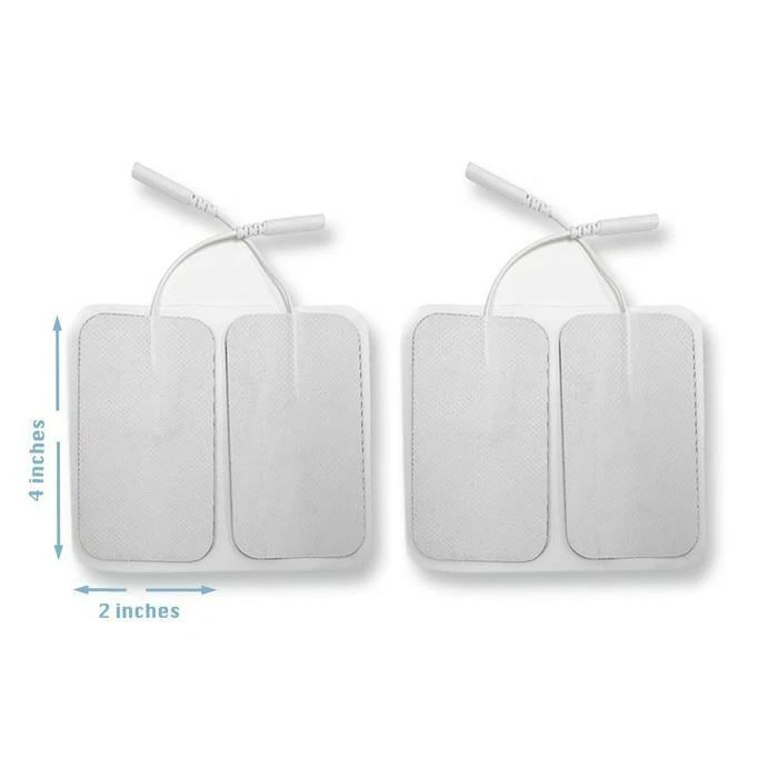 MEDTENS Large Tens Unit Patches Electrodes Pads 4 Pieces Premium Quality Self Adhesive