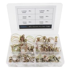 48pcs 12 Inch - 1-14 Inch Adjustable Steel Double Wire Hose Clamps