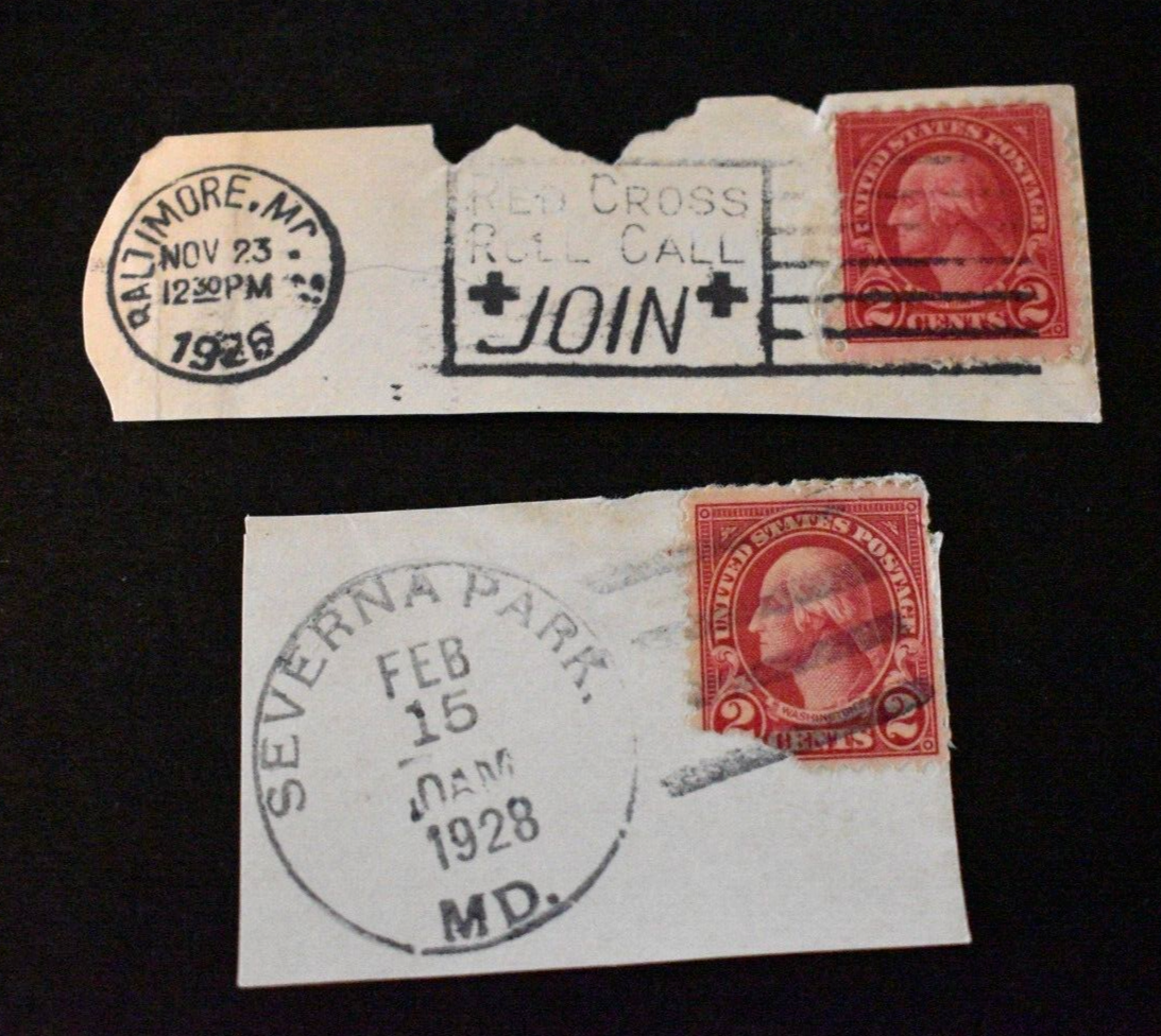 200 Special U.S. Stamps L.A 1970年代発行 未開封 2 - 1926/1928 US Stamps Scott #583 2 Cent Washington Dated Cover