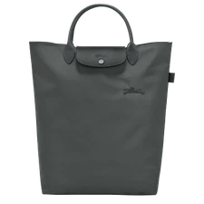 Longchamp Le Pliage Medium Green Recycled Short Handle Tote Bag ~NIP~ GRAPHITE