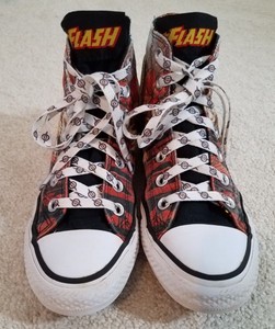 dc comic flash converse shoes