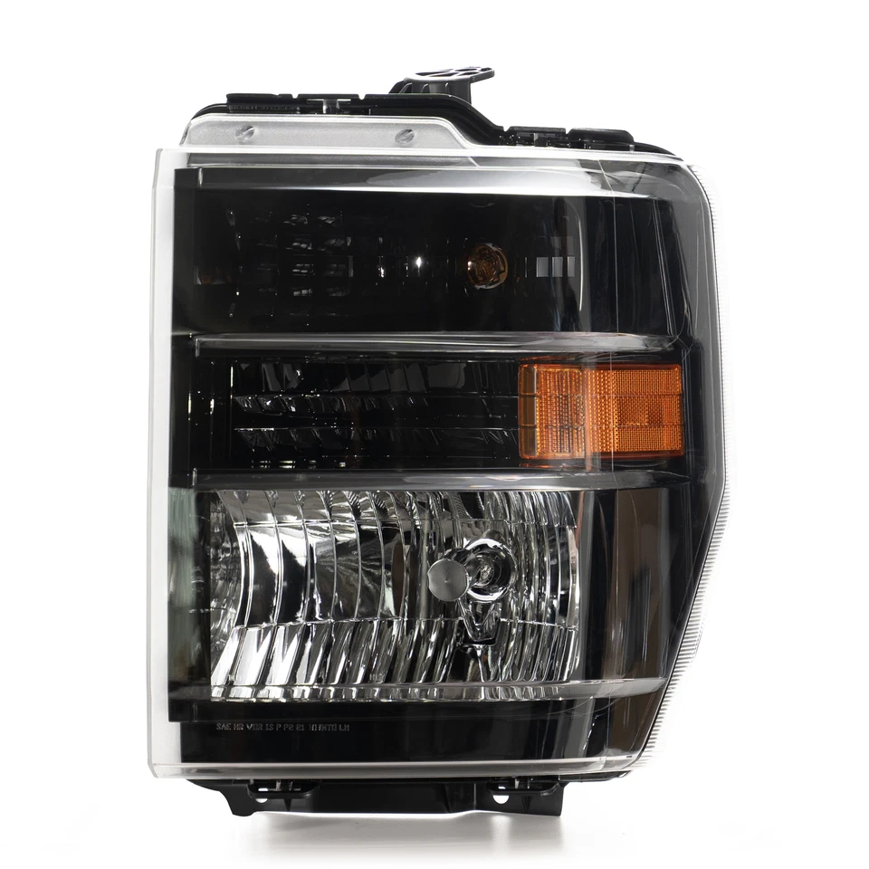 Upgrade Headlights 2008-2018 Ford E-150 250 350 Black Halogen Pair Conversion - Image 2 of 4