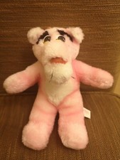 Vintage Playmakers Pink Panther Plush Toy 10”Tv Cartoon Character rare but faded