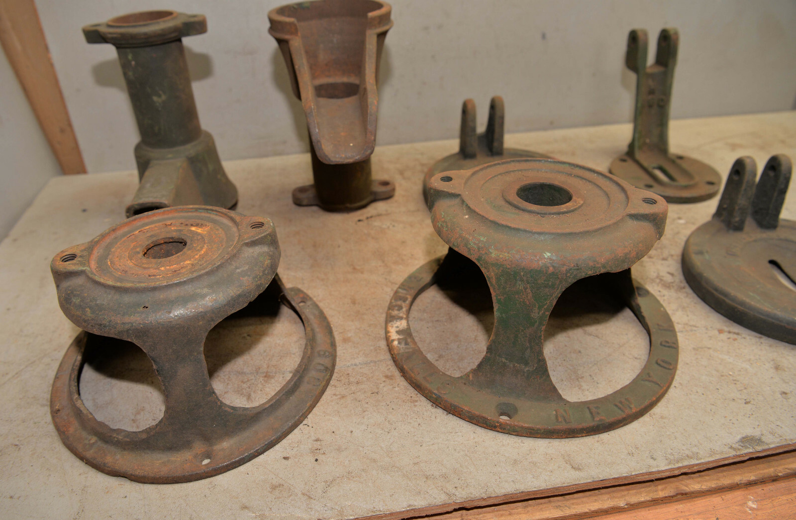 Antique water well pump parts Rumsey & more collectible cast iron