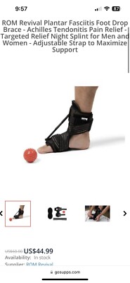ROM Revival Plantar Fasciitis Support Medical Device