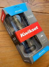 Kwikset Bed and Bath Door Knob Lockset ~ Venetian Bronze ~ #730J 11P CP