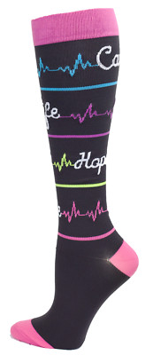 Love, Life, Hope, Care Medical Nurse 10-14mmHG Premium Compression Socks - XL