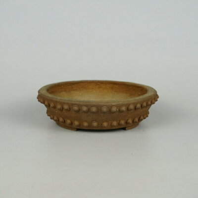 Bonsai Pot 2nd HEIAN TOFUKUJI Unglazed Japanese Round High Quality 5.31''×1.5''