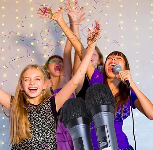 Disposable Sanitary Microphone Cover Karaoke Black Mic non-woven 50/100/200Pcs - Picture 8 of 10