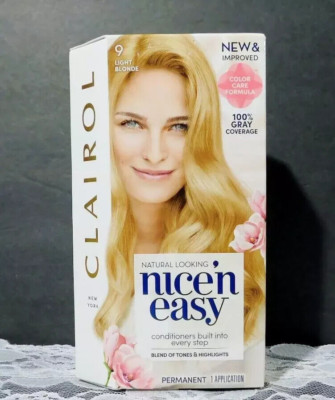 Clairol Nice 'n Easy Permanent Hair Color 9 Light Blonde