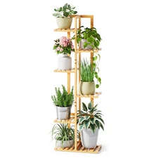 6 Tier Plant Stand Indoor Corner Flower Shelf Planter Holder for Multiple Plants