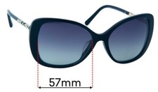 SFx Replacement Sunglass Lenses Fits Burberry B 4238-f - 57mm Wide