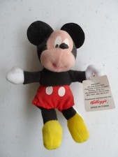Kellogg's Walt Disney Mini Beanie Mickey Mouse Plush w/tag