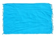 Women's Hawaiian-style Plain Turquoise Soft Large Beach Wrap Summer Pareo Sarung