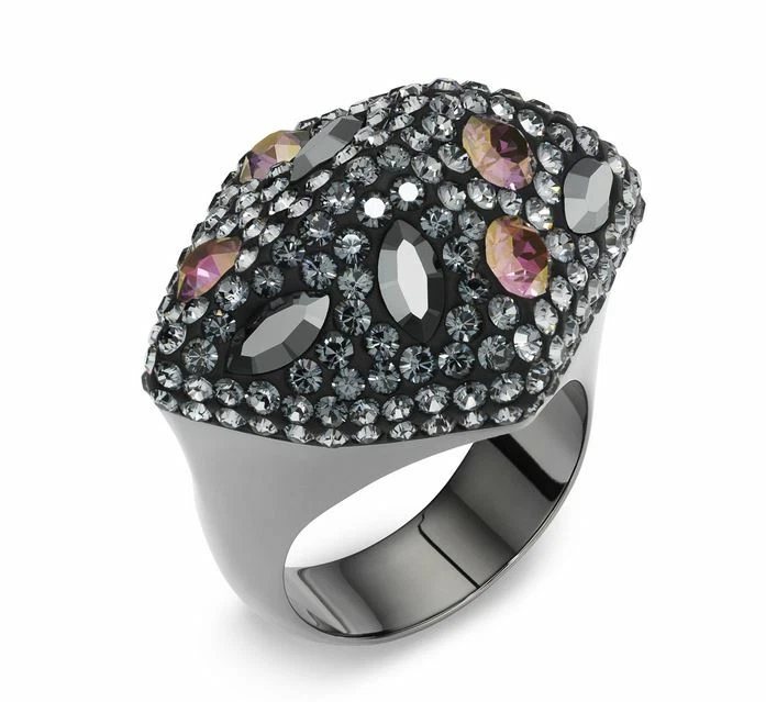 Atelier Swarovski Moselle Ring Black rhodium plating Size 52 55