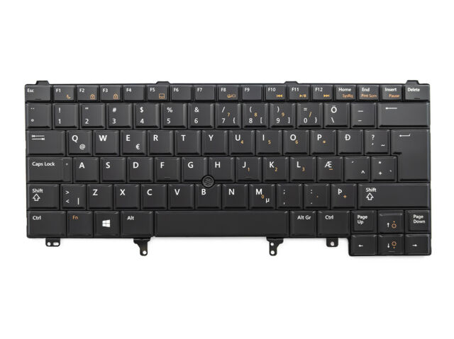 Genuine Dell LATITUDE E5420 E5520 E6320 E6420 E6430 XT3 ICELANDIC Keyboard TW3XK Genuine Dell LATITUDE E5420 E5520 E6320 E6420 E6430 XT3 ICELANDIC Keyboard TW3XK