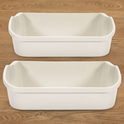 New 2 pack White Gallon Door Bin For Frigidaire Refrigerator 240356401