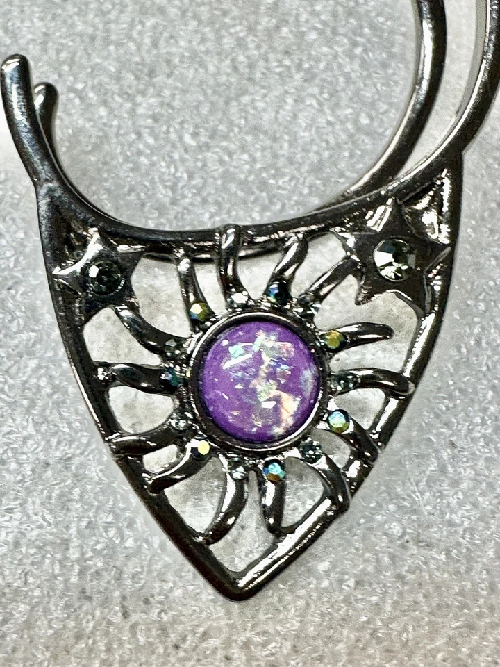 Cosplay Fursuit Orejas de Gato Negro con Acentos de Cristal Foto 4 de 4