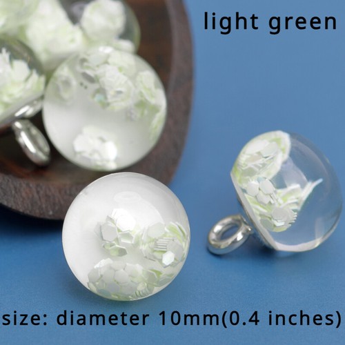 10pcs Resin Clear Frog Buttons Sequins Material for Tang Suit Hanfu Decor Retro - Picture 16 of 24