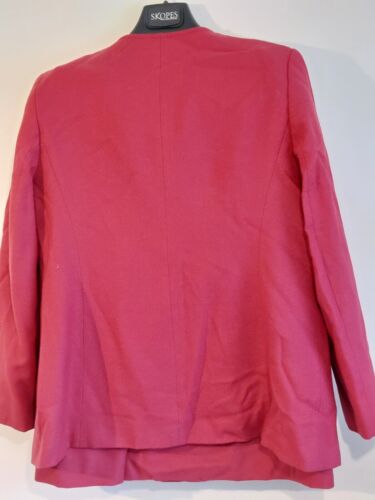 Eastex Heirloom Collection Women's Red Wool Skirt Suit Size 14,Used Vgc - Picture 5 of 10