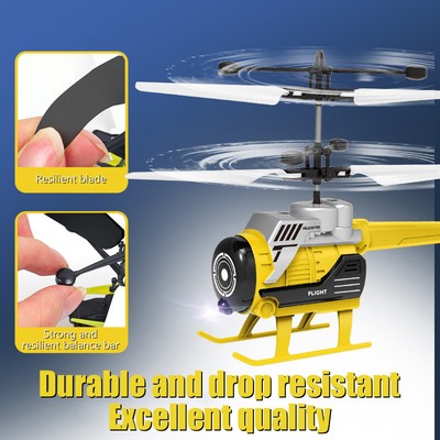 RC Helicopter With Obstacle Avoidance Function Drop-resistant Induction Remote