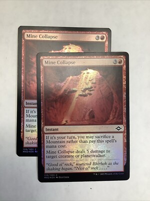 MTG MB2 もみ消し foil MTG MH2: x2 Mine Collapse (Instant) Foil Modern Horizons 2 | eBay