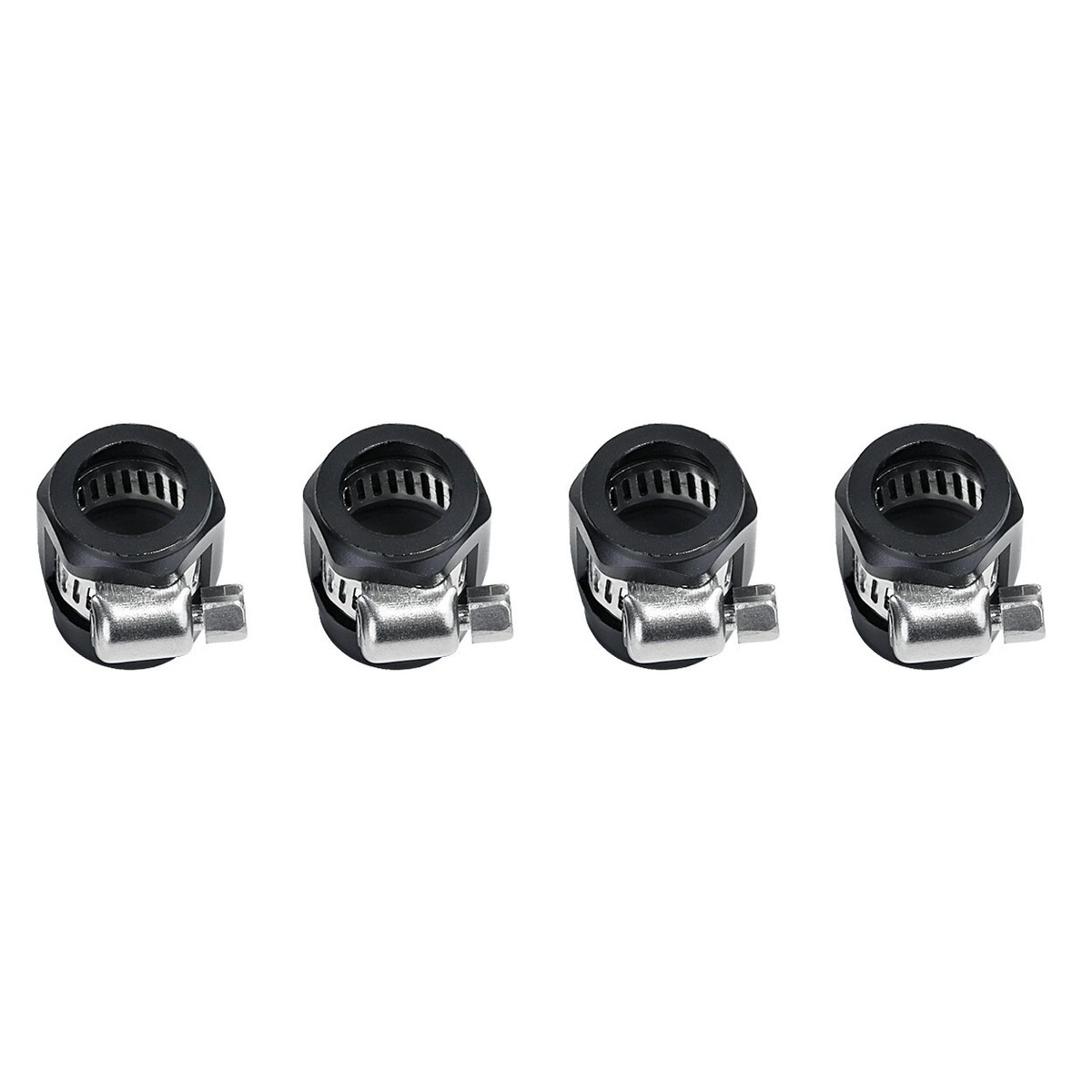 8Pcs Flexible Rubber Hose Pipe Clamps For 6AN Fuel Line – Screw Finisher Clamps