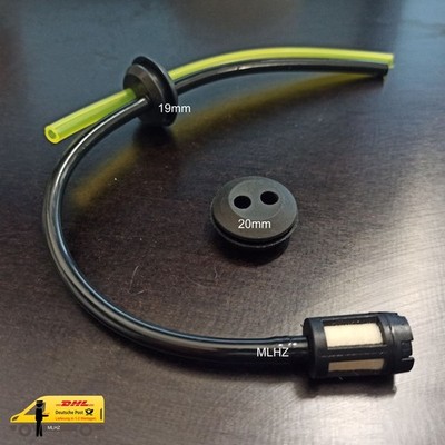 Tankdichtung 19mm + 20mm Ø Benzinfilter  Benzinschlauch universal Motorsense usw