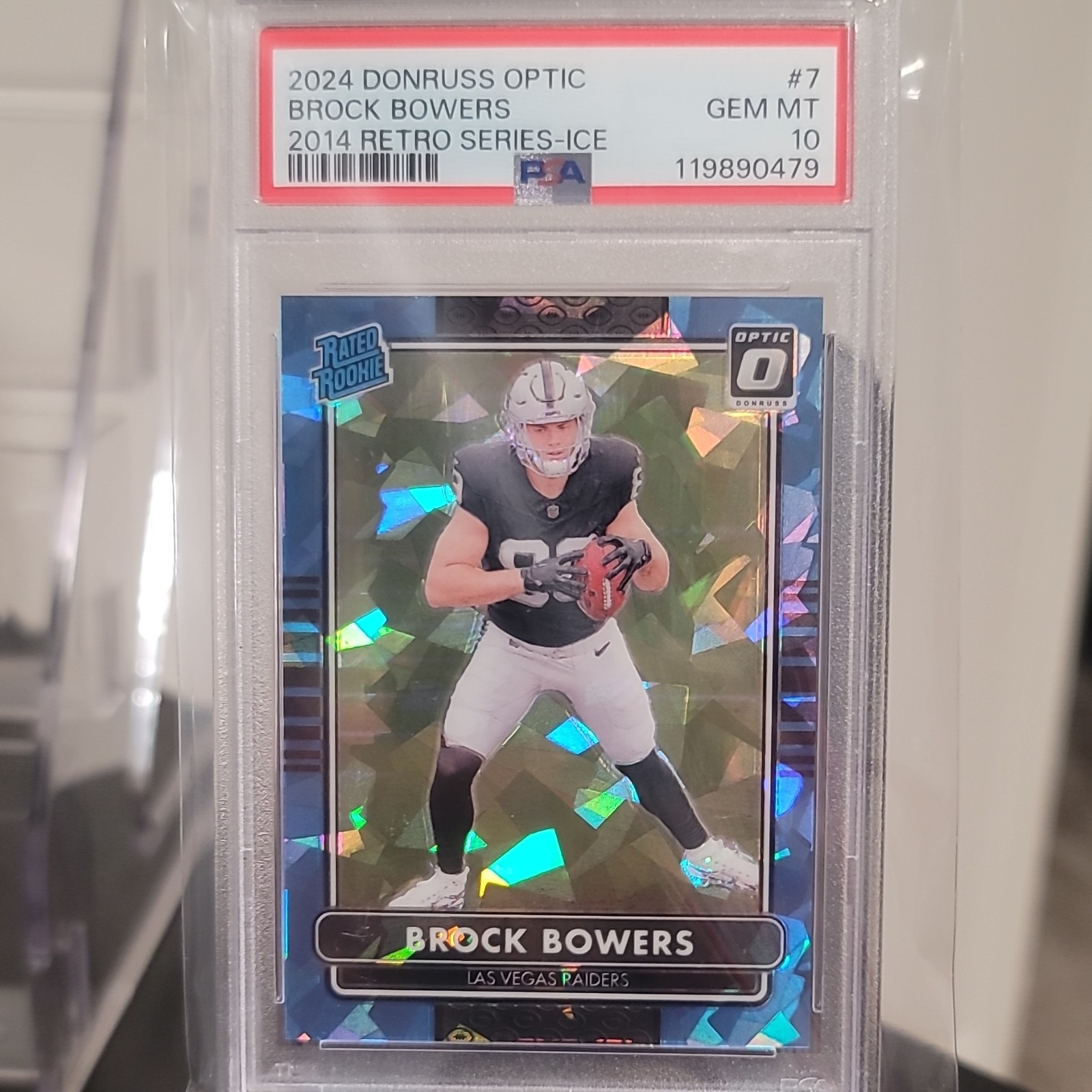Brock Bowers Panini Donruss Optic 2014 Retro Series #7 Ice