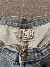 Joker Mens Denim Shorts size 36 Baggy Steetwear Y2K Skater