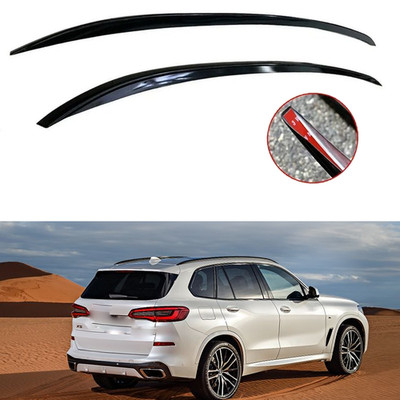 Roof Rack Rail Cover Fits for BMW X5 G05 2019-2025 Silver Updated to Black ABS