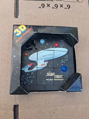 1995 DaMert Co. Star Trek Next Generation  3D 4''x4'' Slide Puzzle Enterprise NEW