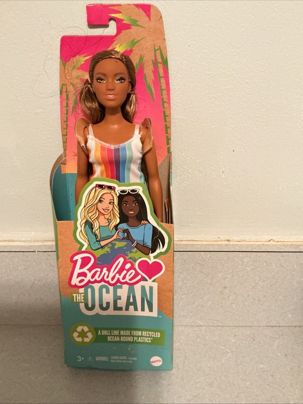 New in Box Barbie Loves the Ocean Mattel Recycled Plastics Doll