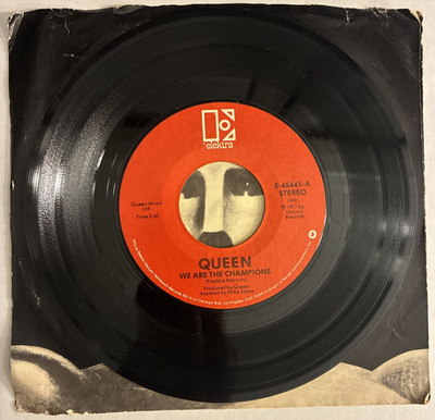 Queen We Are The Champions | We Will Rock You E-45441 45 RPM 1977 7  Vinyl