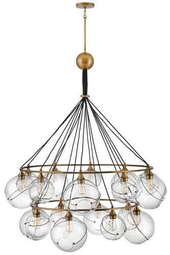 Hinkley Lighting 30308 Skye 18 Light 53"W Chandelier - Brass - Picture 9 of 9