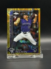 2025 Topps Chrome Update Series-Ryan Rolison #USC123 Gold Wave Refractor/50 (RC)