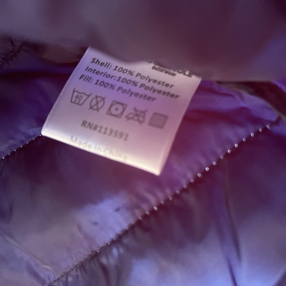 Abrigo Chaqueta Jackson Hole Talla Mediana Azul Ombre Puffer Cremallera Completa Foto 3 de 4