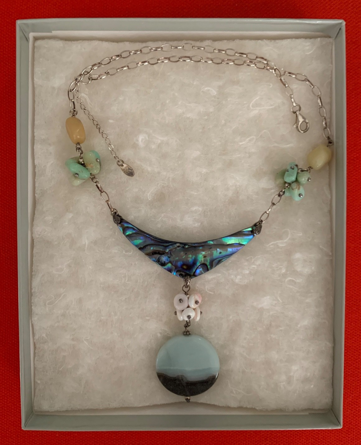 Claude Dasque Signed Silver, Abalone Shell, and A… - image 8