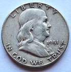 1951 BEN FRANKLIN HALF DOLLAR 90% SILVER