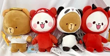 Milk Mocha Bear Plush Angel Mocha Red Panda Milk  Panda Mocha Devil Milk set 4